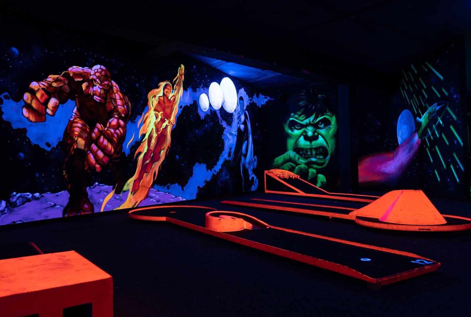 Glow in the Dark Golf kinderfeestje